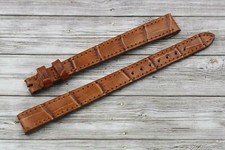 Nuovo Cinturino Lade XL ansa Fissa Marrone Vera pelle Stampa Alligatore Promo