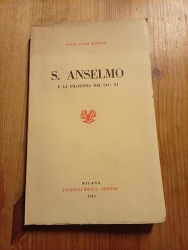 Anselmo filosofia del - filosofia,