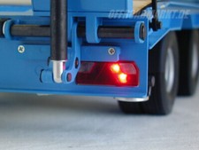 Fanali posteriori 1/14 3 mm LED TamiyaCarson RC camion luce posteriore rimorchio rimorchio
