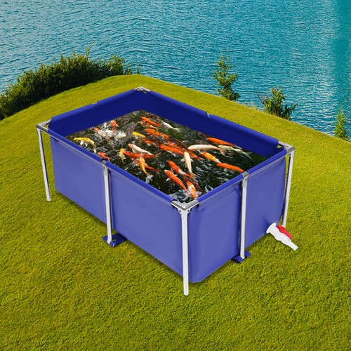 Tela cuboide blu - laghetto, per