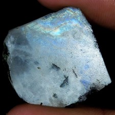 61,52 Cts Pietra Preziosa Grezza Cabochon Di Luna Arcobaleno 26X27X7 Mm UR308