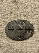 militaria ww2 Piastrino Tedesco Da Scavo