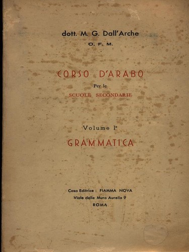 Corso arabo vol i - d'arabo, vol.