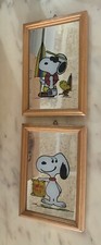 2x VINTAGE SPECCHI SNOOPY 12x17 cm