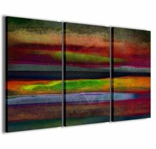 Quadro Moderno 100 x 60 cm Stampa su Tela Canvas 3 pz Astratto 002
