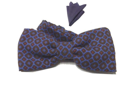 Papillon lana uomo azzurro