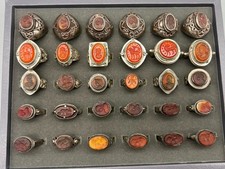 Lotto anelli argento intaglio