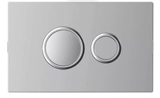 Fluidmaster Piastra di scarico pneumatica cromata 264X164 mm 1000Z-033-P1