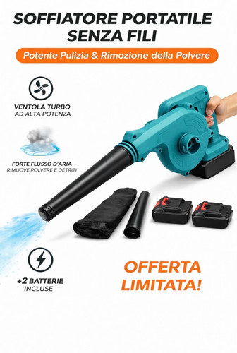 Soffiatore doppia batteria - doppia,
