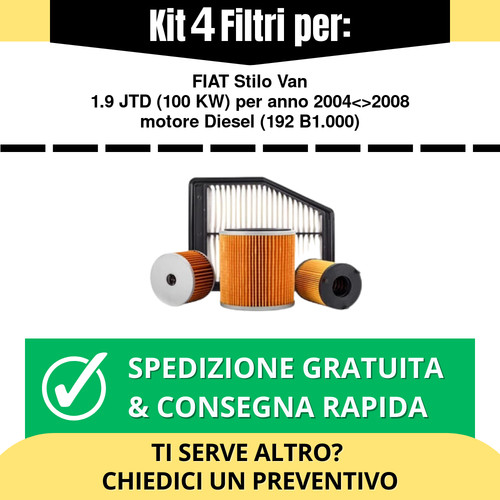 Kit tagliando filtri - filtri, per