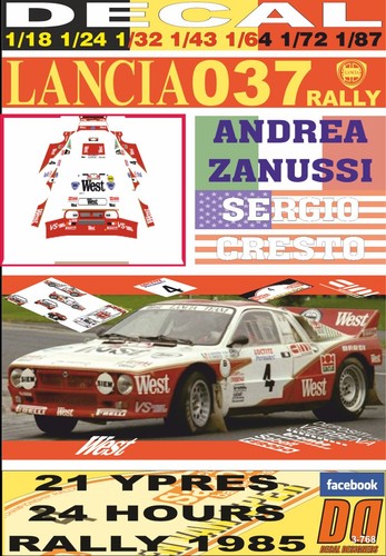 Decal lancia 037 - lancia,