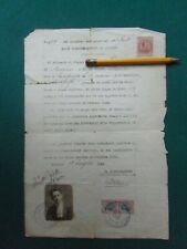 RARA LICENZA DI PESCA PER LE ACQUE DOLCI SALUZZO CUNEO 1923 VEDI