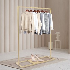 Scaffale Espositore Porta Appendiabiti Grande Capacità Acciaio Dorato Organizzatore Camera da Letto