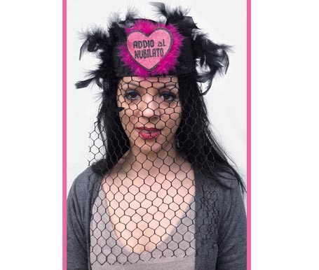 Cappello veletta nera addio - nera, al