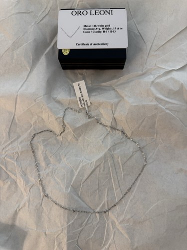 Collana nuova oro bianco 14 - collana,