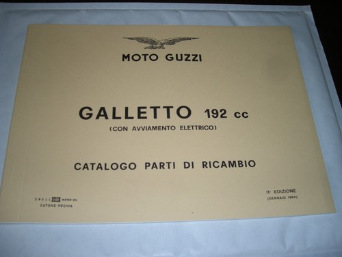 Moto guzzi catalogo parti - moto,