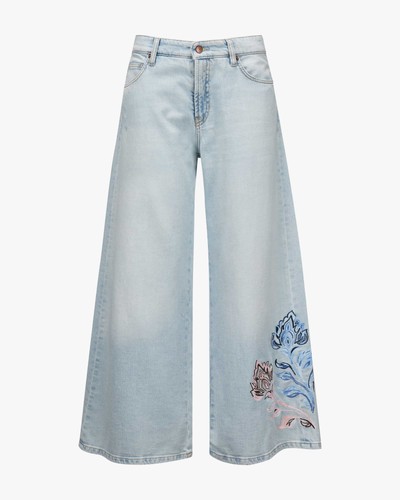 Jeans donna cambio palazzo - jeans,