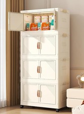 Contenitori in plastica impilabili con ruote , nr.4 pezzi - 102 x 45 x 26 cm