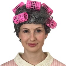 Parrucca retrò nonna grigia