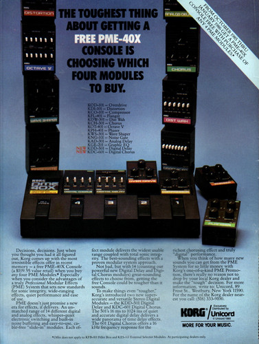 Console vintage korg pme - vintage, pme-40x