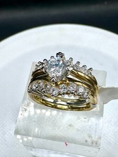 Set Anello Oro Giallo Argento