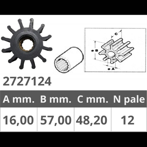 Girante per jabsco - girante, johnson