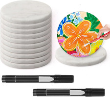 12 Pezzi Pietre Piatte Bianche