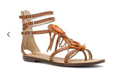 Sandalo Gladiatore In Pelle