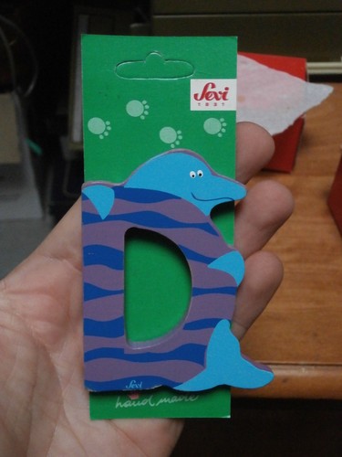 Lettera alfabeto legno - d,