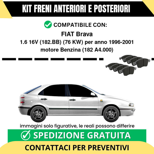 Pastiglie freno ant post - freno,