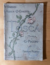 PUCCINI - TOSCA - RICORDI - 1899 - Raffaello Maurri