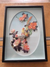 QUADRO VINTAGE CINESE REALIZZATO IN MADRE PERLA INTAGLIATA ANNI '70 CIRCA