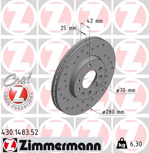Set freni disco zimmermann - set,