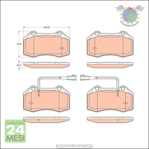 Kit pastiglie freno trw - pastiglie,