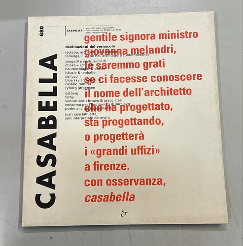 Casabella 680 rivista - rivista, di
