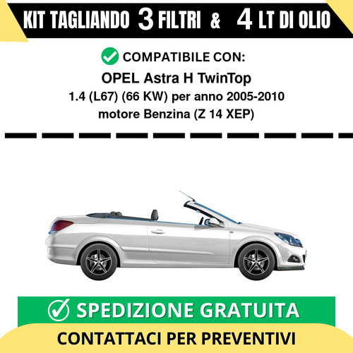 Tagliando per opel astra - per,