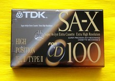 1x TDK SA-X 100 Nastro Cassetta Long Play 1992-1995 + IMBALLO ORIGINALE + SIGILLATO +