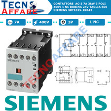 Contattore AC-3P 7A 3kW 400V 1
