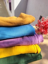 Tessuto cotone garza doppia