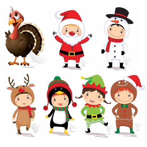 Natale fantasia mini cartone - natale,