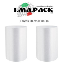 2 rotoli pluriball 50 cm x 100