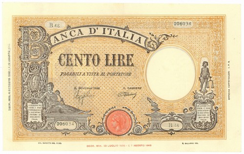 100 lire barbetti - 100,