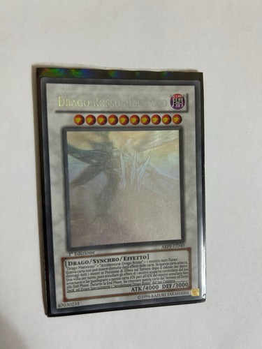 Yugioh drago rosso - rosso, maestoso