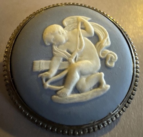 Spilla cammeo rotonda wedgwood - spilla,