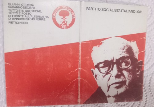 Tessera psi partito socialista - psi,