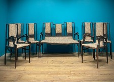 SALOTTO LIBERTY DIVANO POLTRONE SEDIE 7 PEZZI ART NUVEAU 900 SALOTTINO FAGGIO