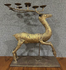 Portacandele scultura cervo