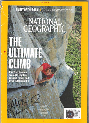 Alex honnold firmato free solo - honnold,