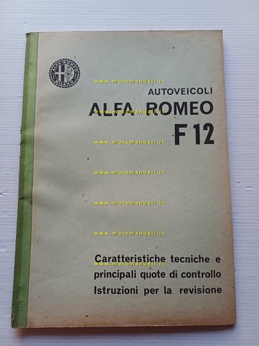 Alfa romeo furgone f12 - romeo, 1967