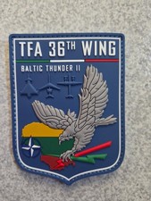 PATCH GOMMATA AERONAUTICA MILITARE TASK FORCE AIR 36° WING BALTIC THUNDER II